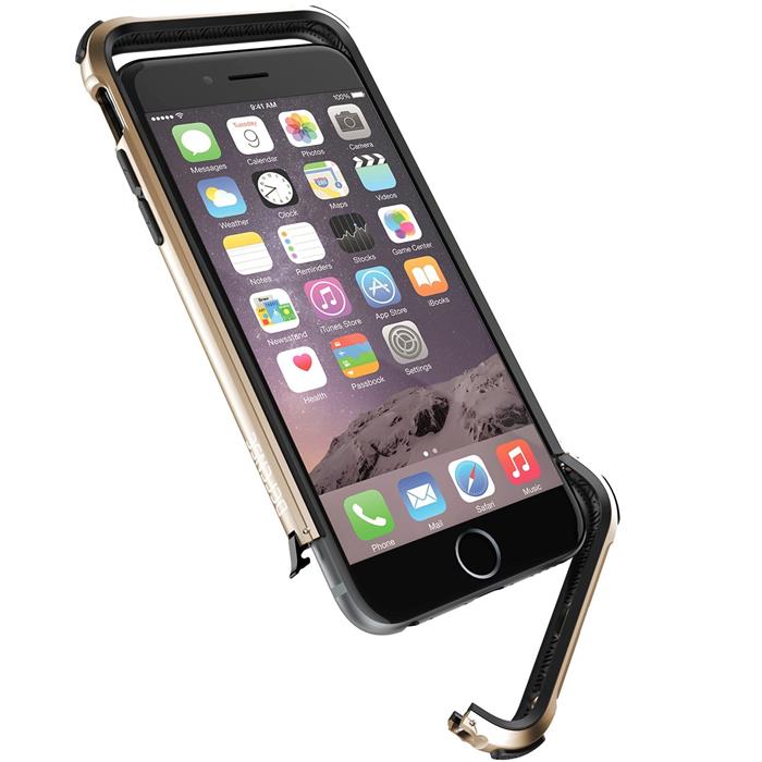 X-Doria X-Doria Aluminium Bumper Defence Gear Skal till Apple iPhone 6 / 6S - Gold