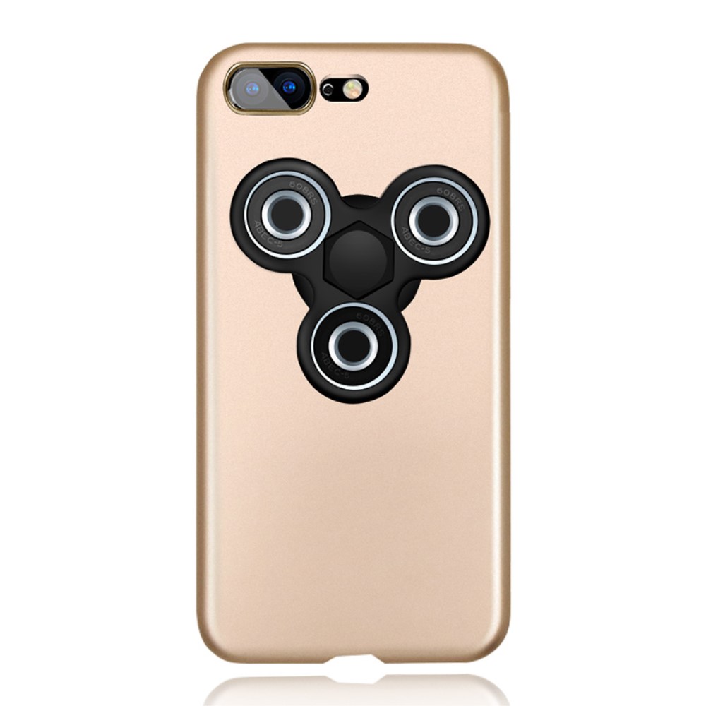 Fidget Spinner EDC Tri Fidget Spinner Skal till iPhone 7 Plus - Gold