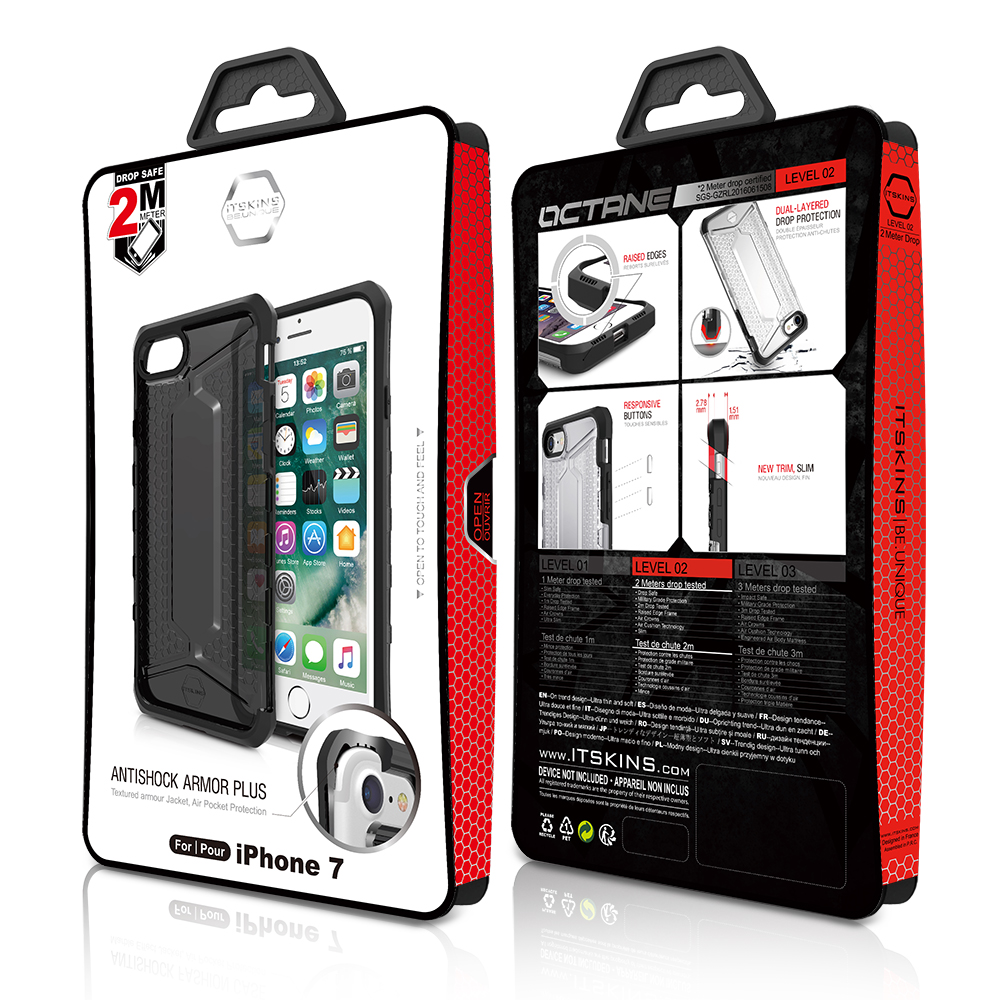 ItSkins Itskins Octane Skal till iPhone 7 Plus - Clear