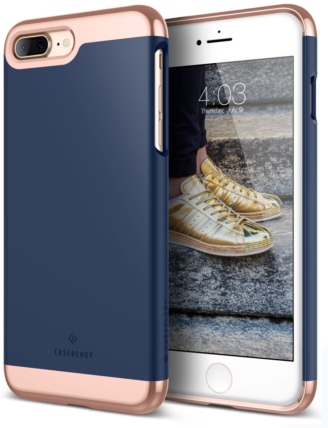 Caseology Caseology Savoy Skal till Apple iPhone 7 Plus - Blå