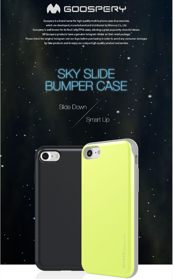 Mercury Mercury Sky Slide Skal till Apple iPhone 7 Plus - Silver