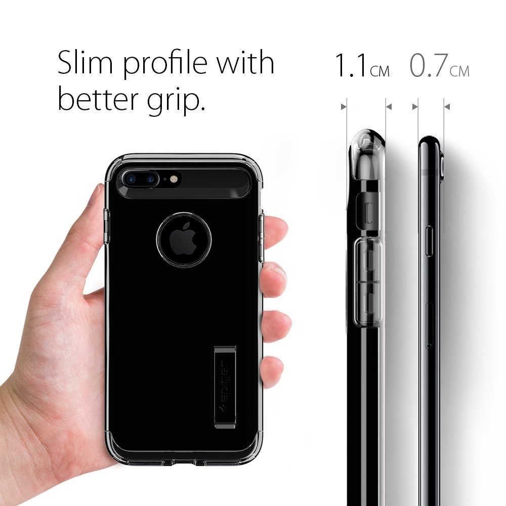 Spigen SPIGEN Slim Armor Skal till Apple iPhone 7 Plus - Jet Black