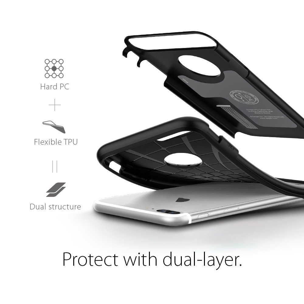 Spigen SPIGEN Slim Armor Skal till Apple iPhone 7 Plus - Silver