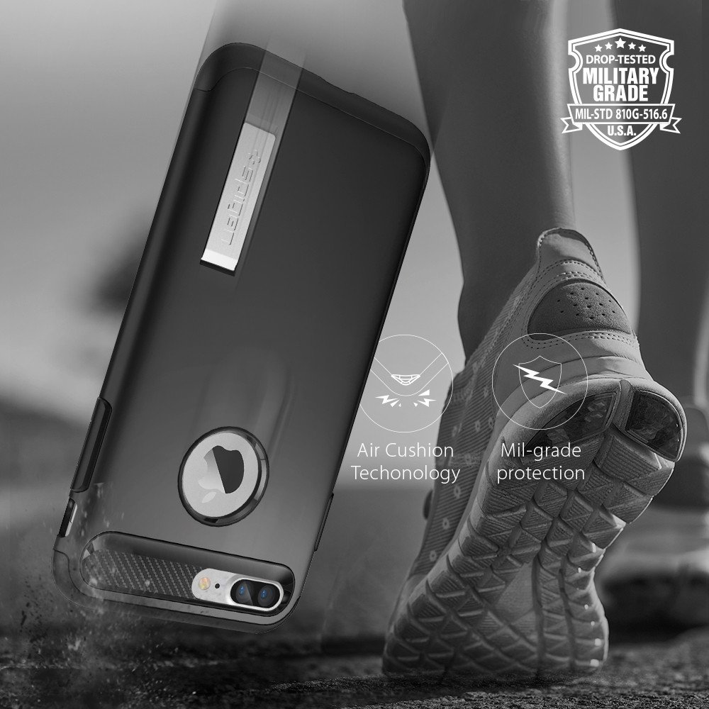 Spigen SPIGEN Slim Armor Skal till Apple iPhone 7 Plus - Silver