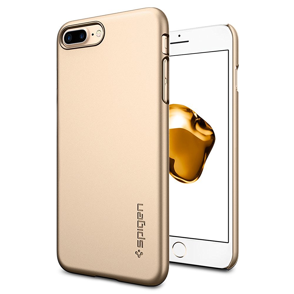 Spigen SPIGEN Thin Fit Skal till Apple iPhone 7 Plus - Gold