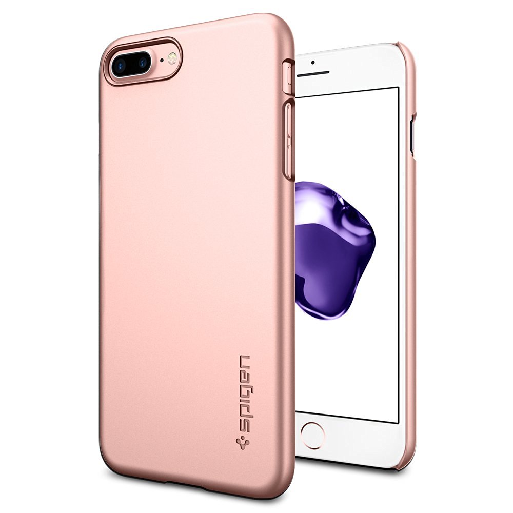 Spigen SPIGEN Thin Fit Skal till Apple iPhone 7 Plus - Rose Gold