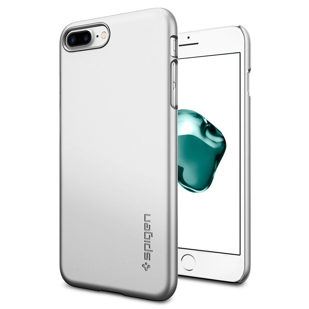 Spigen SPIGEN Thin Fit Skal till Apple iPhone 7 Plus - Silver