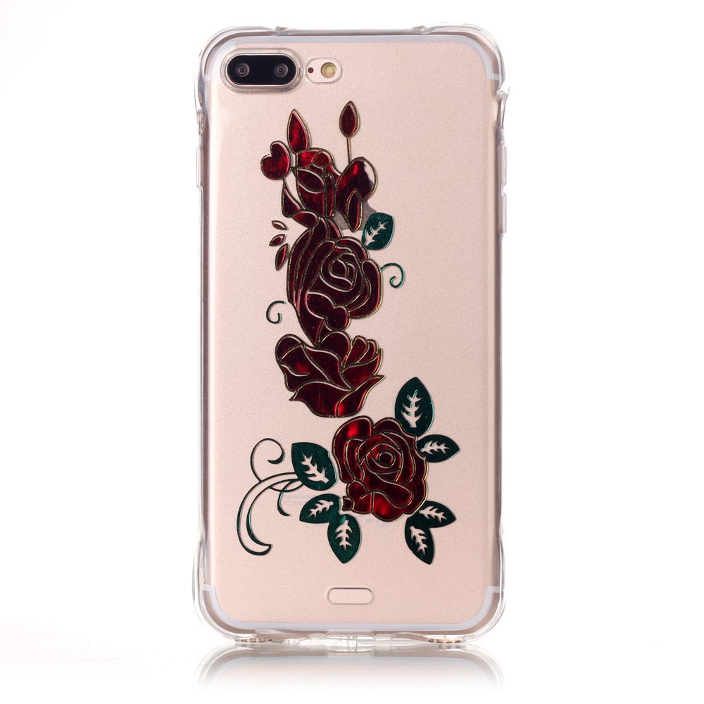 OEM TPU Mobilskal till iPhone 7 Plus - Röda Rosor
