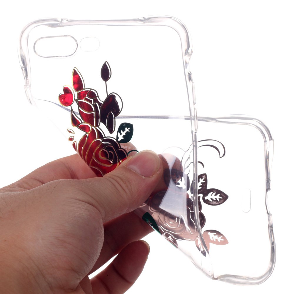 OEM TPU Mobilskal till iPhone 7 Plus - Röda Rosor