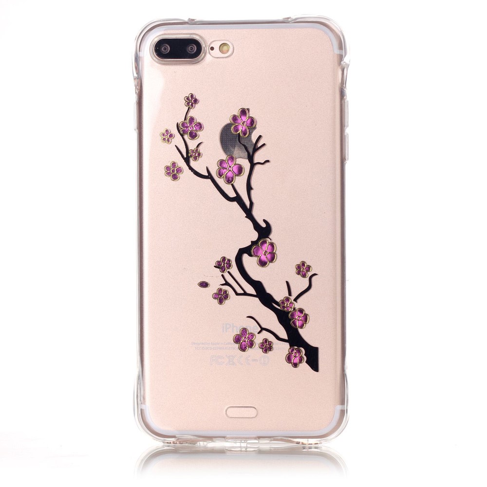OEM TPU Mobilskal till iPhone 7 Plus - Körsbärsblom