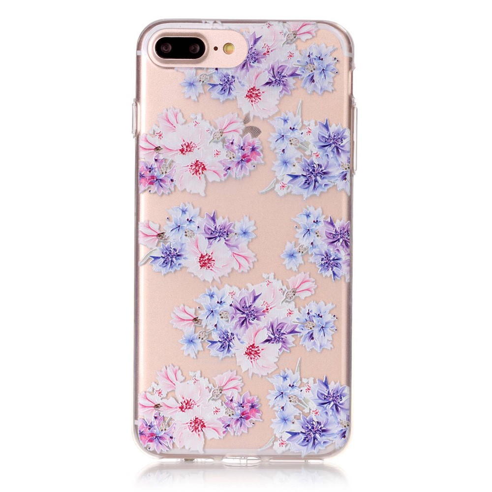 OEM TPU Mobilskal till iPhone 7 Plus - Blommotiv
