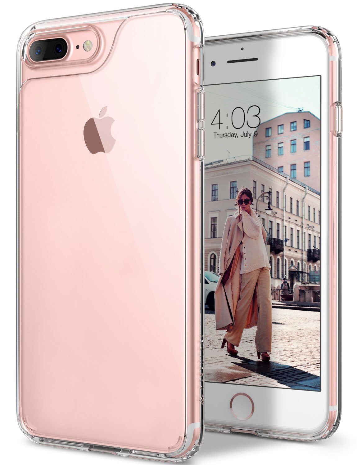 Caseology Caseology Waterfall Skal till Apple iPhone 7 Plus - Clear