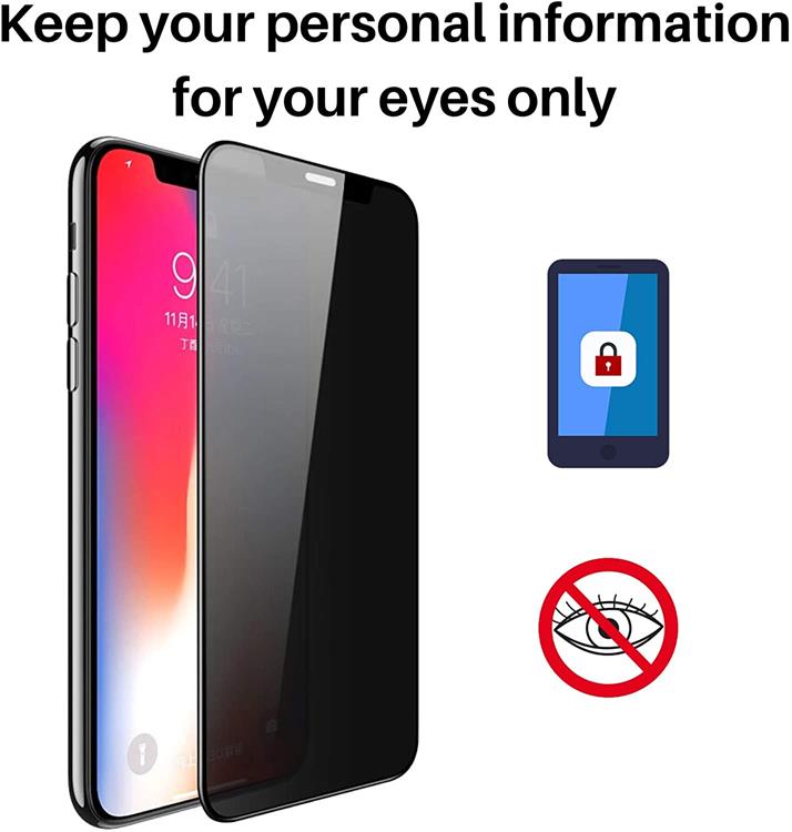 ZiFriend Privacy Anti-Spy Härdat Glas Skärmskydd till iPhone 8 Plus / 7 Plus