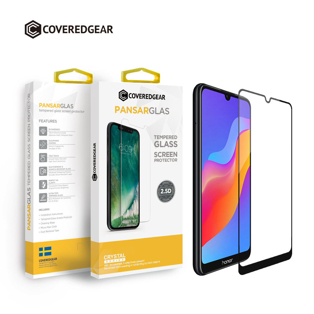 CoveredGear CoveredGear Härdat Glas Skärmskydd till Huawei Y6 (2019) - Svart