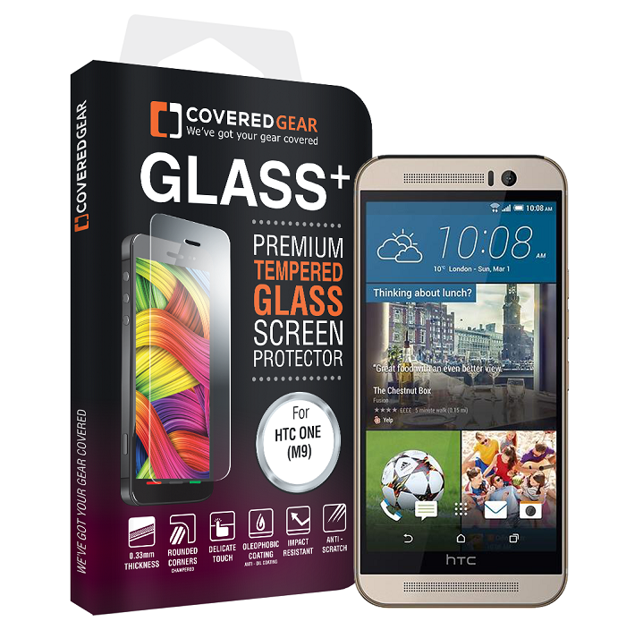 CoveredGear CoveredGear Härdat Glas Skärmskydd till HTC One M9