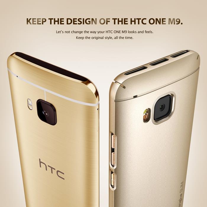 Rearth Ringke Slim Skal till HTC One M9 - Gold
