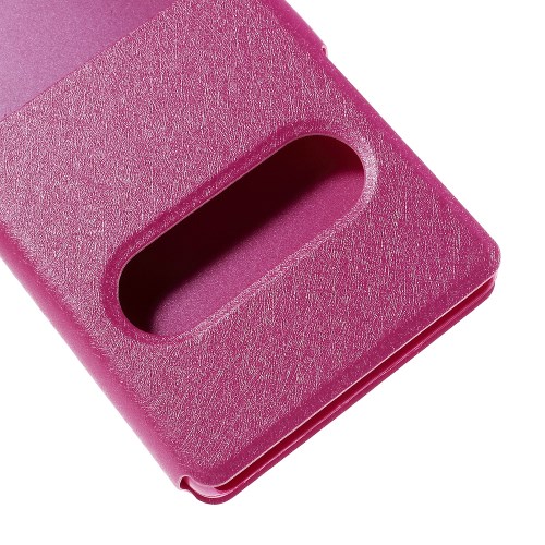 OEM Fönsterfodral till Huawei Ascend P8 - Rosa