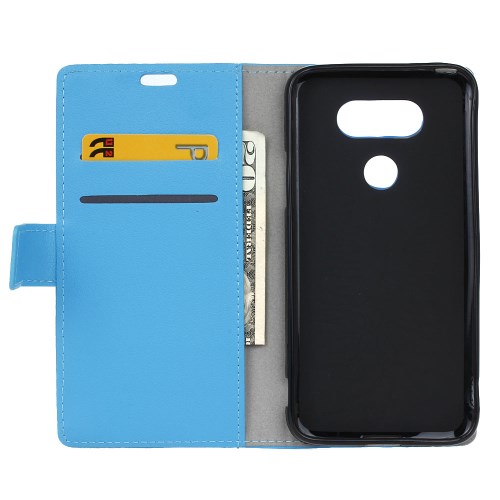 OEM Plånboksfodral av konstläder till LG G5 - Blå