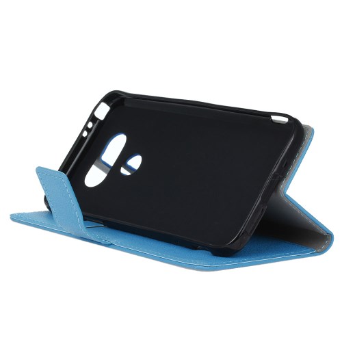 OEM Plånboksfodral av konstläder till LG G5 - Blå