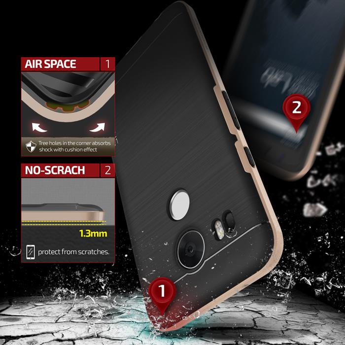 VERUS Verus High Pro Shield Skal till LG Nexus 5X - Gold