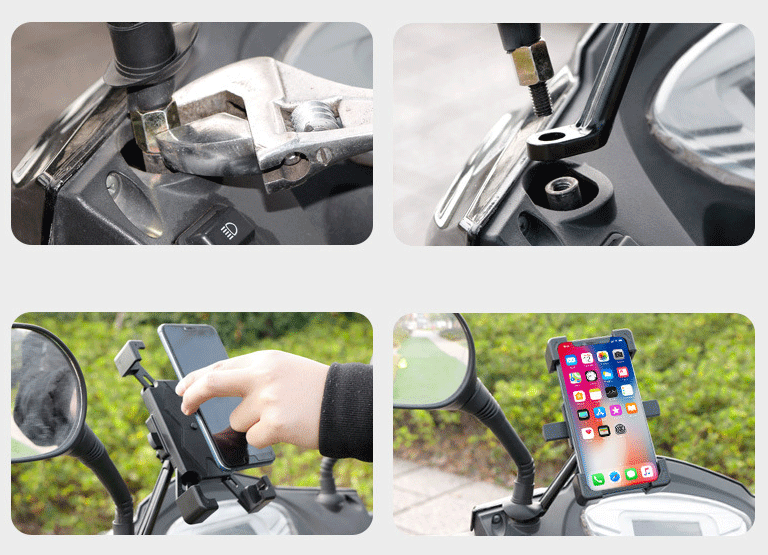 OEM Universal Roterande Mobilhållare för Motorcykel