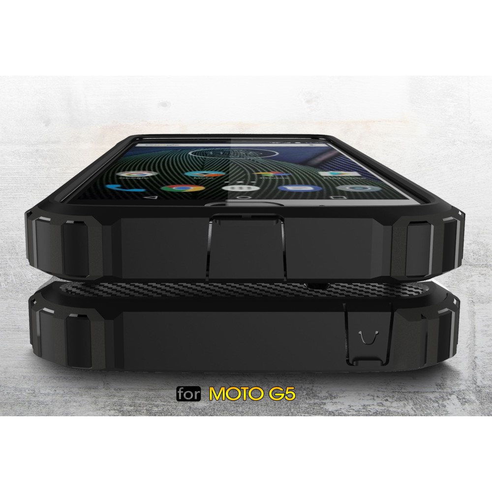 OEM Hybrid Armor Mobilskal till Motorola Moto G5 Plus - Svart