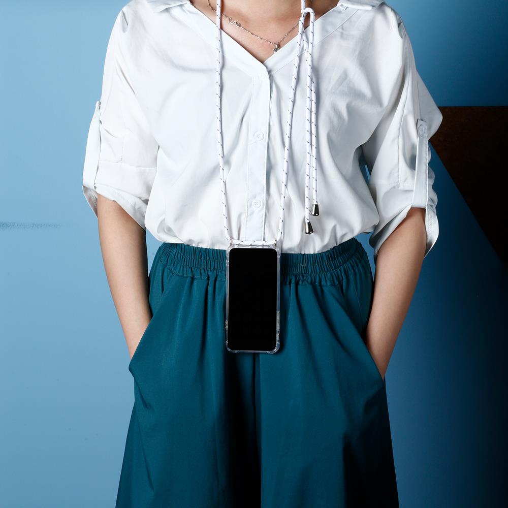 Boom of Sweden Boom Halsbandsrem Rope - White Stripes Cord