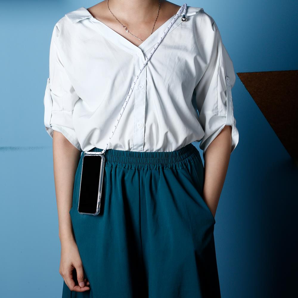 Boom of Sweden Boom Halsbandsrem Rope - White Stripes Cord