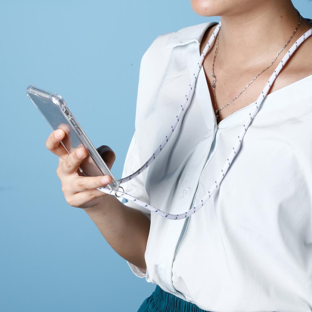 Boom of Sweden Boom Halsbandsrem Rope - White Stripes Cord