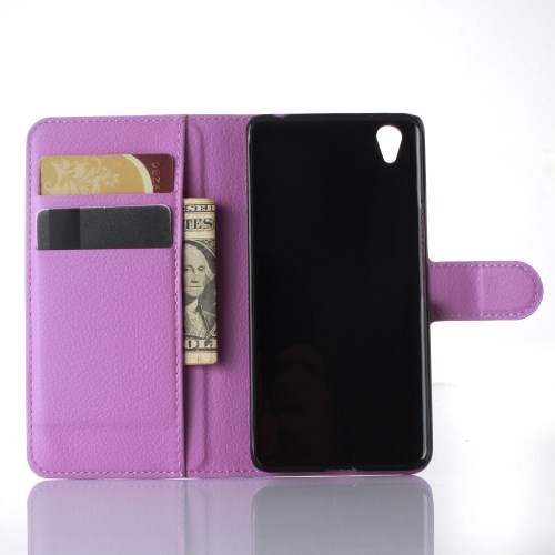 OEM Lychee Plånboksfodral till OnePlus X - Lila