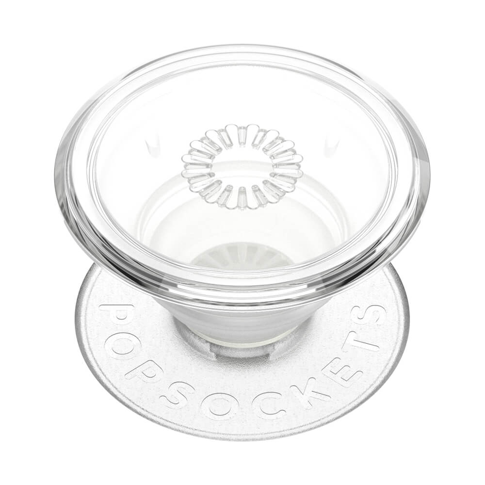 PopSockets POPSOCKETS Clear Avtagbart Grip med Ställfunktion