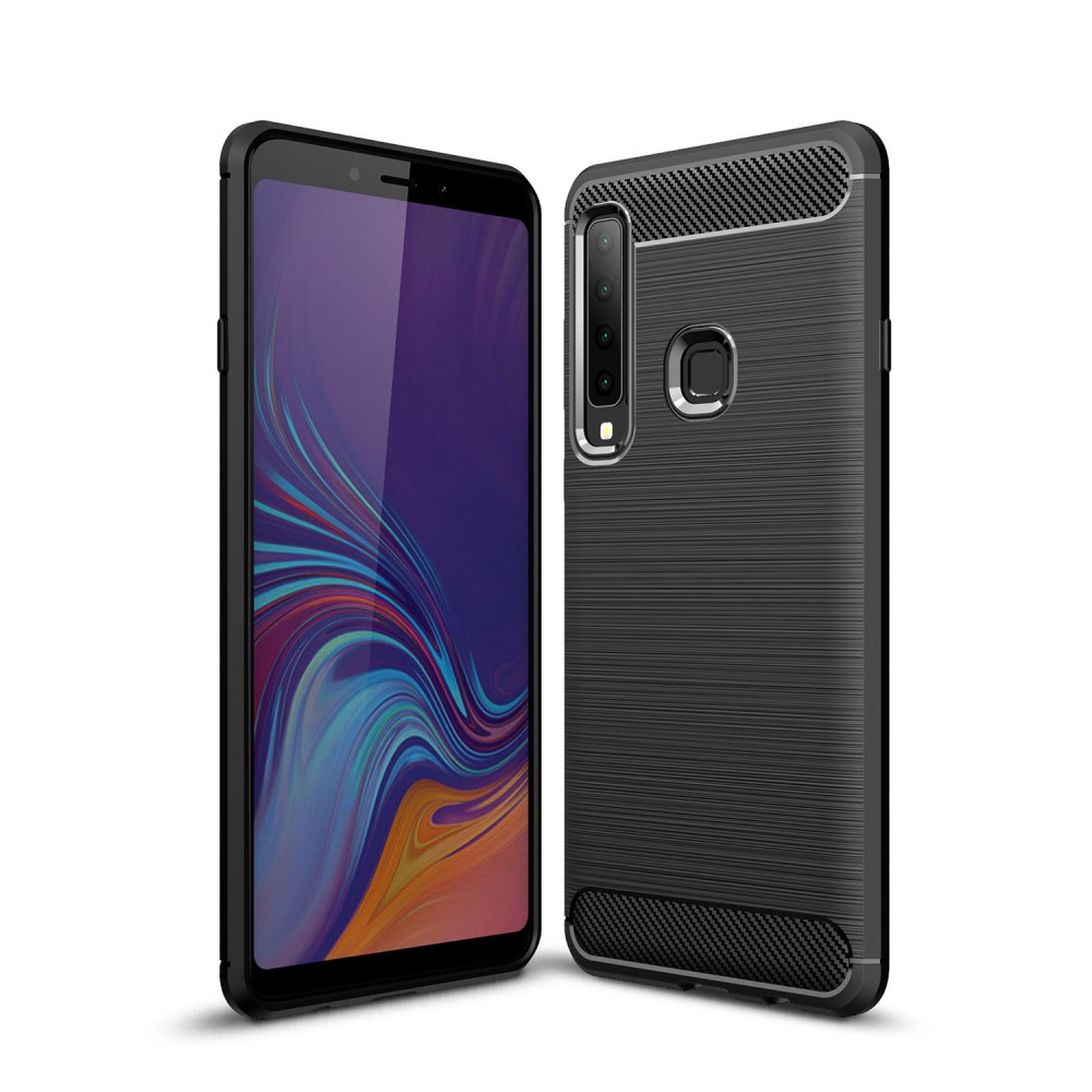 OEM Carbon Brushed Mobilskal till Samsung Galaxy A7 (2018) - Svart