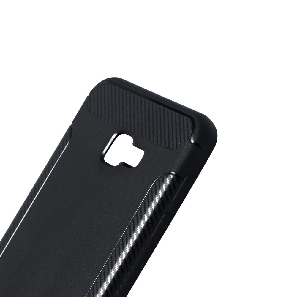 OEM Carbon Brushed Mobilskal till Samsung Galaxy J4 Plus - Svart