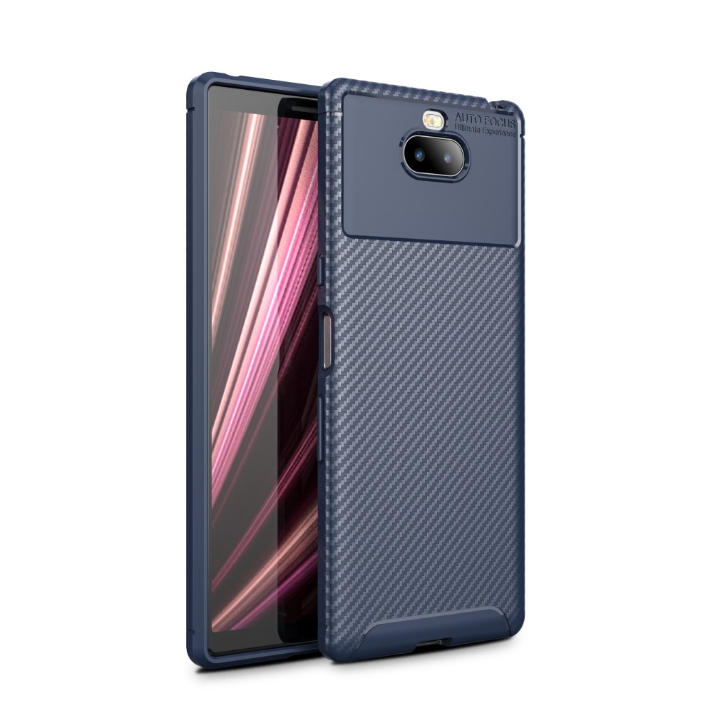 OEM Full Carbon Mobilskal till Sony Xperia 10 Plus - Blå