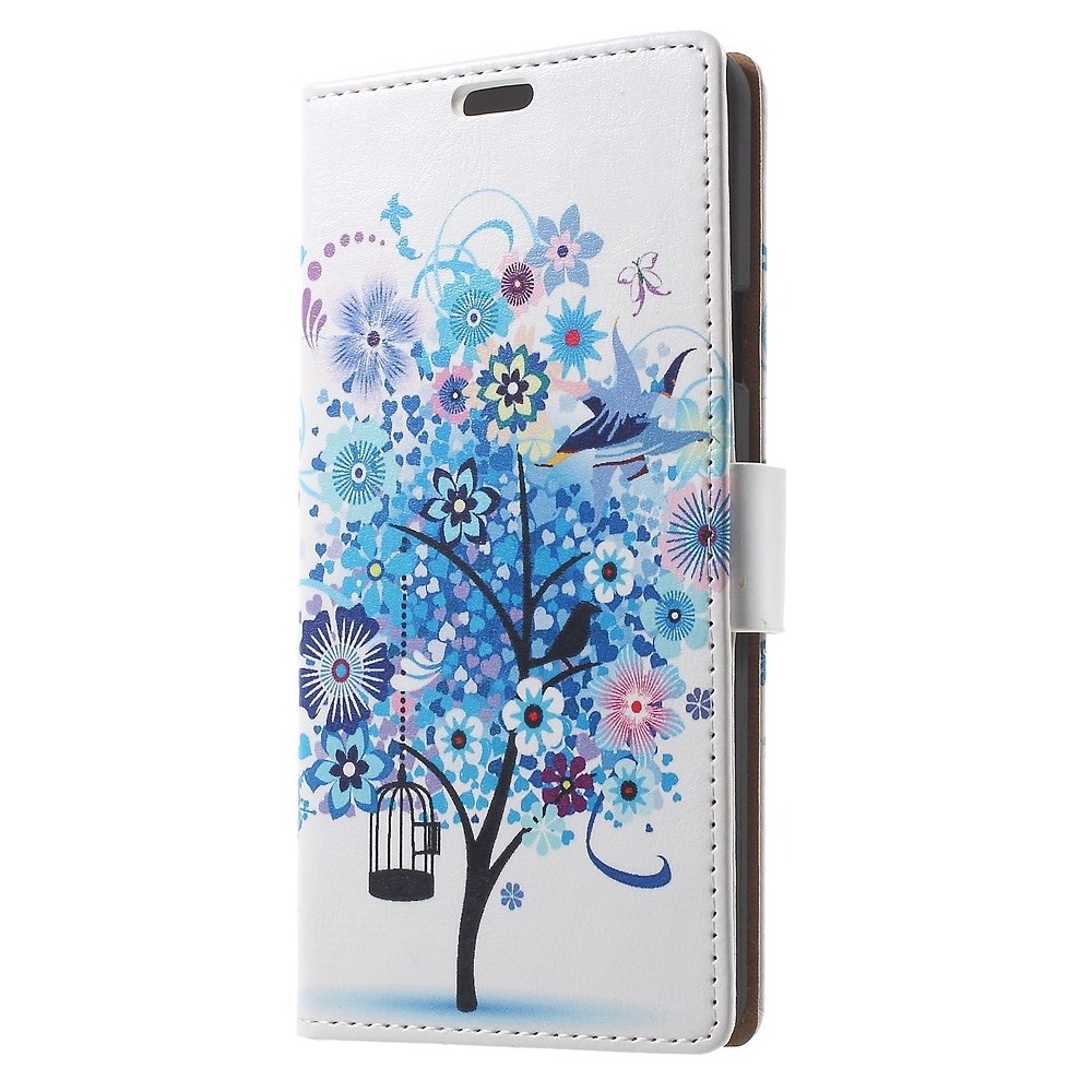 OEM Plånboksfodral till Samsung Galaxy A7 2016 - Fågelbur