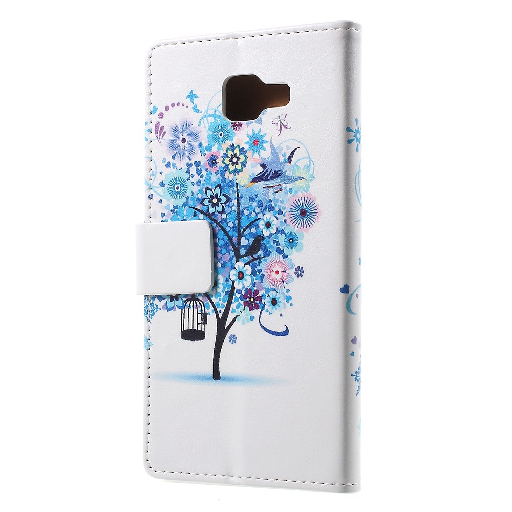 OEM Plånboksfodral till Samsung Galaxy A7 2016 - Fågelbur