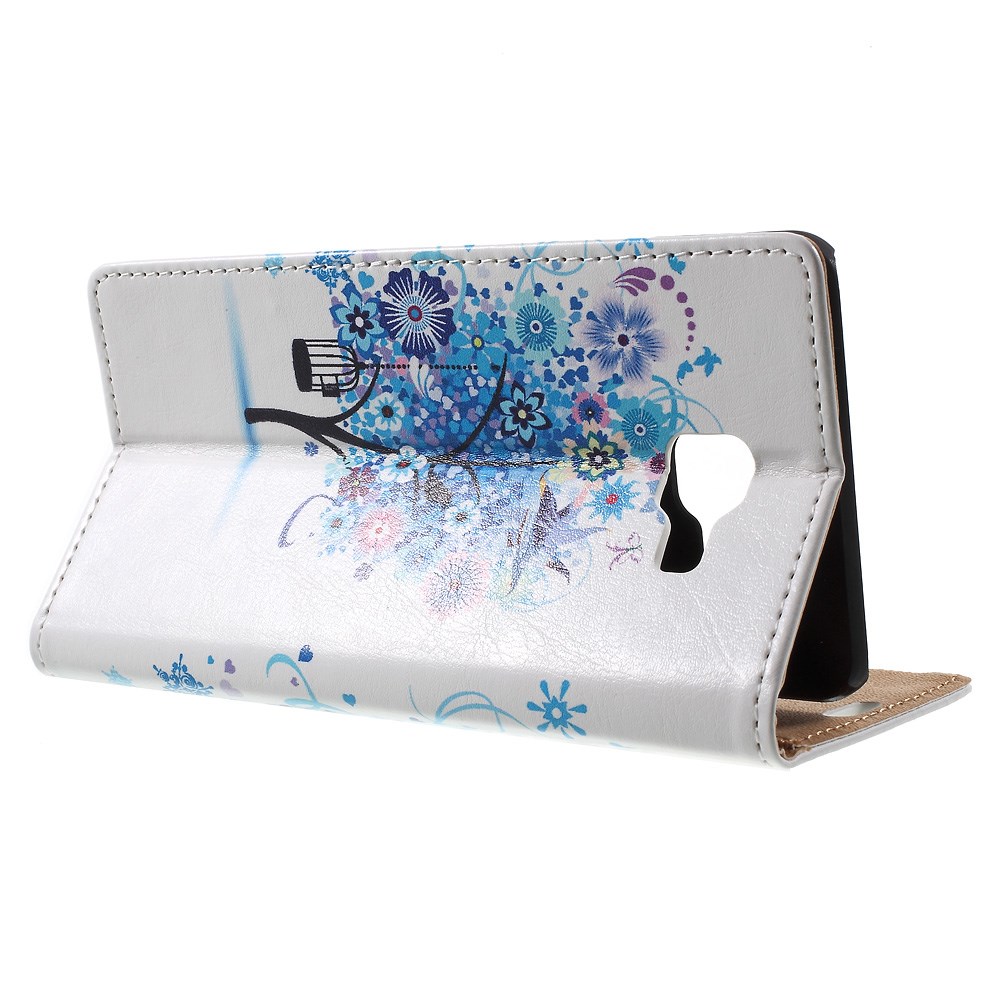 OEM Plånboksfodral till Samsung Galaxy A7 2016 - Fågelbur