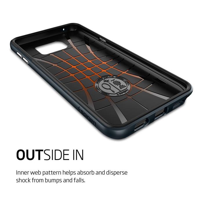 Spigen SPIGEN Neo Hybrid Carbon Skal till Samsung Galaxy Note 5 - Metal Slate
