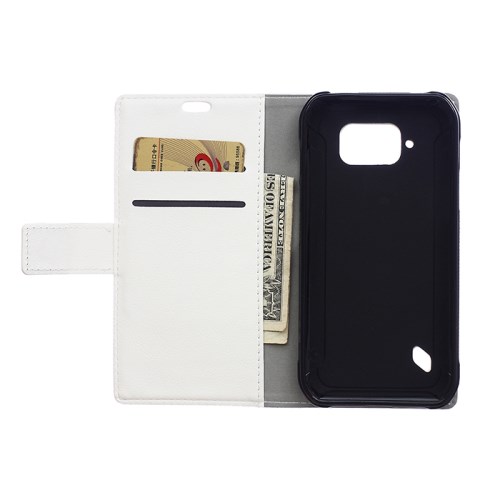 OEM Plånboksfodral till Samsung Galaxy S6 Active - Vit