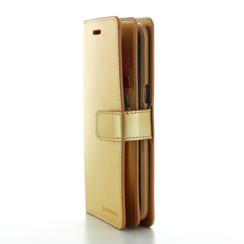 CoveredGear CoveredGear Liberty Wallet till Samsung Galaxy S6 Edge+ (Guld)