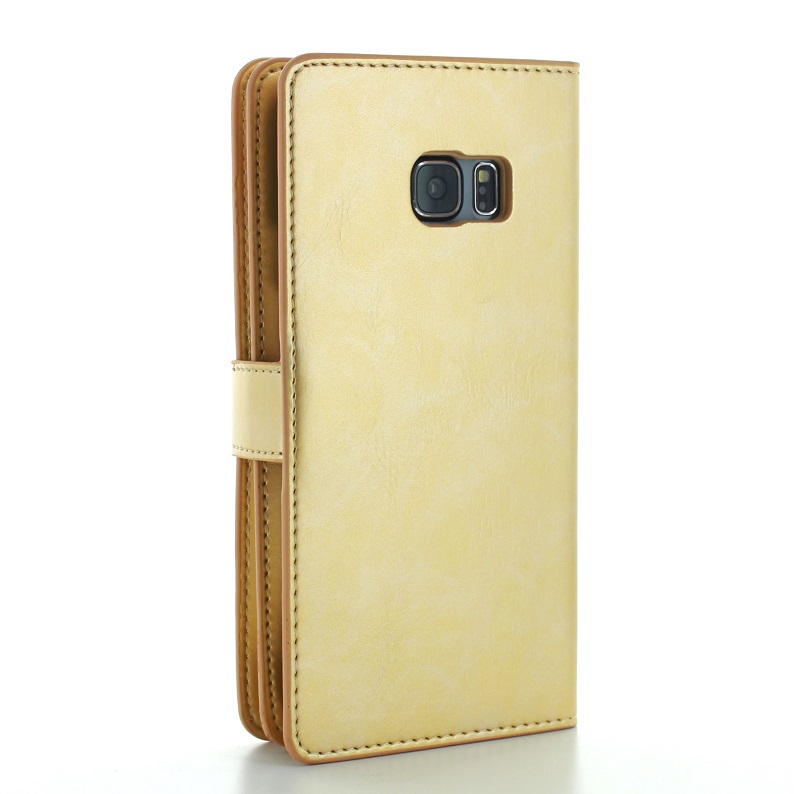 CoveredGear CoveredGear Liberty Wallet till Samsung Galaxy S6 Edge+ (Guld)