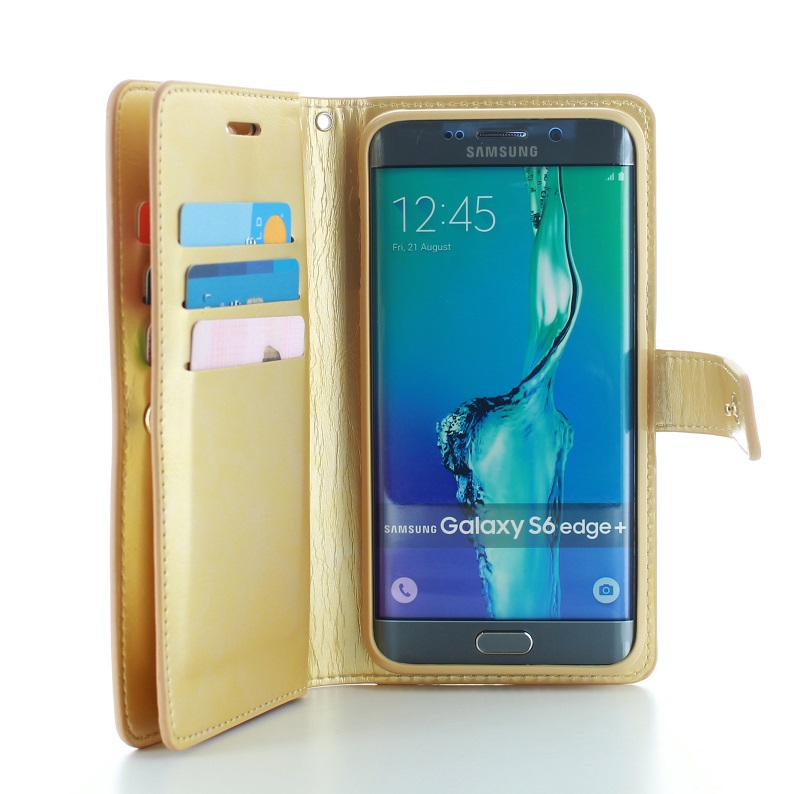 CoveredGear CoveredGear Liberty Wallet till Samsung Galaxy S6 Edge+ (Guld)