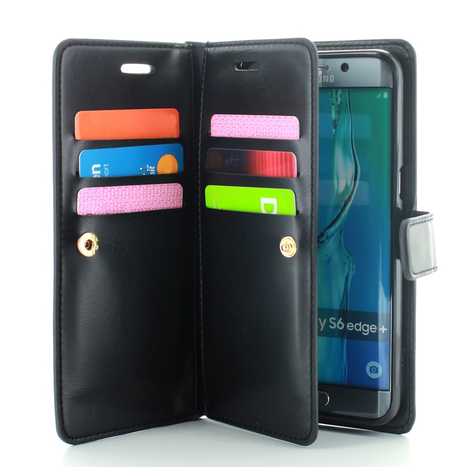 CoveredGear CoveredGear Liberty Wallet till Samsung Galaxy S6 Edge+ (Svart)