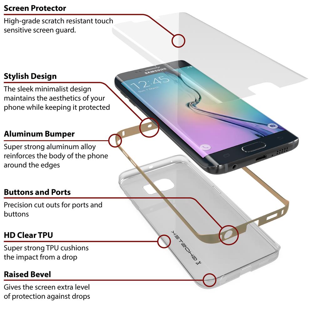 Ghostek Ghostek Cloak Skal till Samsung Galaxy S6 Edge Plus - Gold