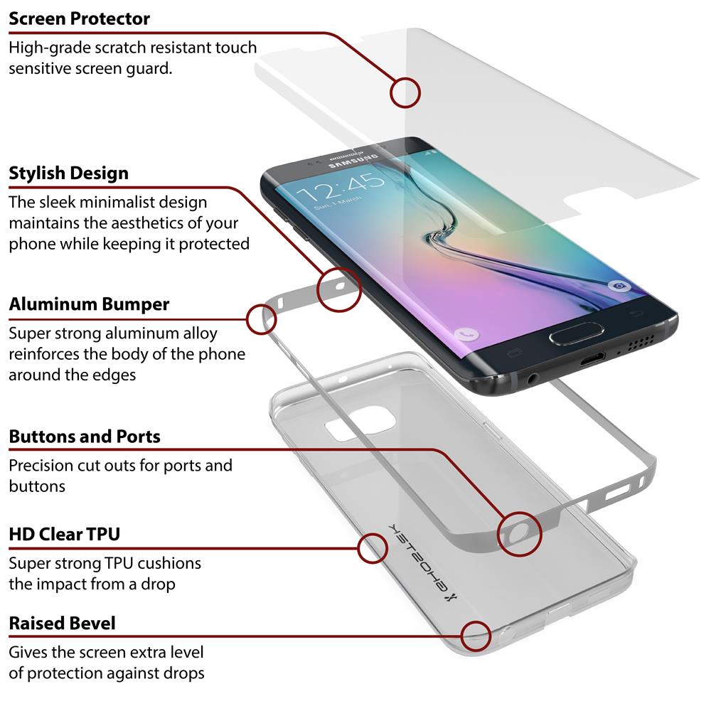 Ghostek Ghostek Cloak Skal till Samsung Galaxy S6 Edge Plus - Silver