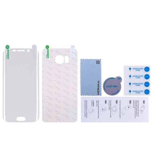 OEM MOMAX HD Clear Skärmskydd + Baksideskydd till Samsung Galaxy S6 E