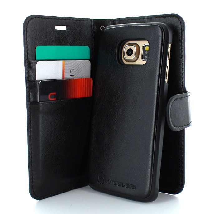 CoveredGear CoveredGear Plånboksfodral till Galaxy S6 Edge+ - Svart