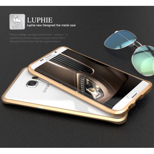 Luphie LUPHIE Rapier Prismatic Aluminum Bumper till Samsung Galaxy S6 Edge Plus - Guld
