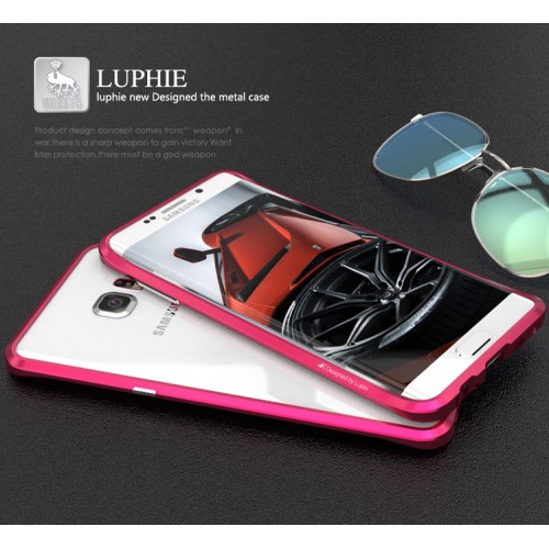Luphie LUPHIE Rapier Prismatic Aluminum Bumper till Samsung Galaxy S6 Edge Plus - Rosa