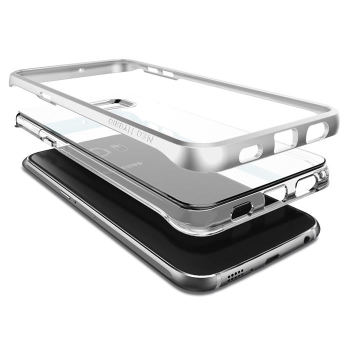 Spigen SPIGEN Neo Hybrid Crystal Skal till Samsung Galaxy S6 Edge Plus - Satin Silver